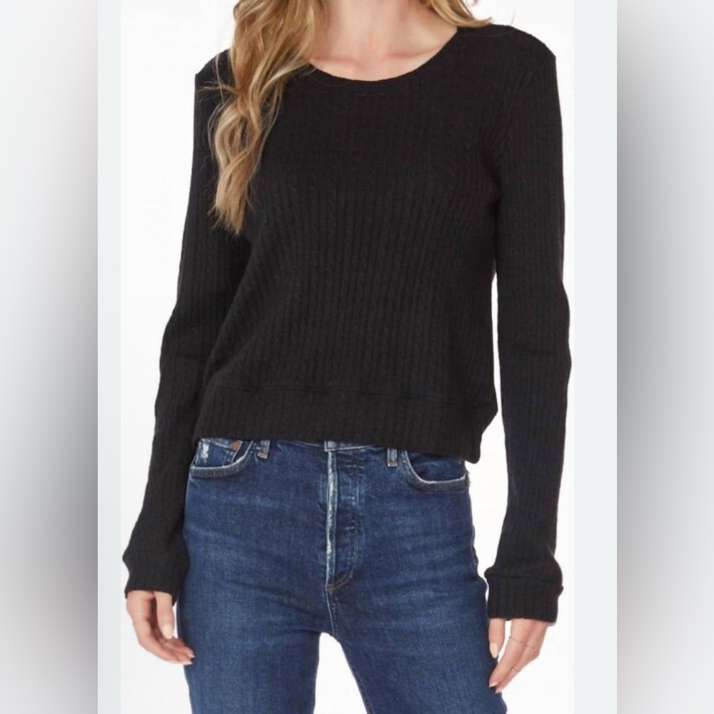 Bobi Classic Black Women's Crewneck Sweater - NWOT - Size L